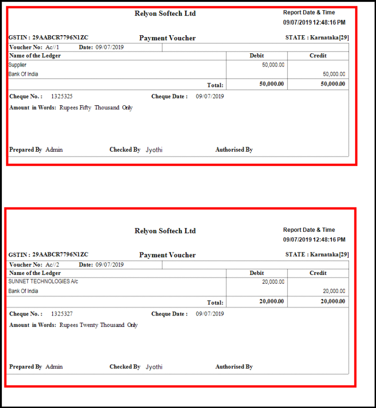 Bulk Payment voucher creation in Saral [With screenshots]